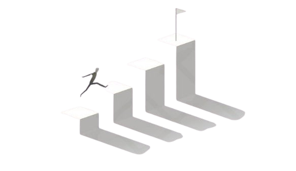 Hero image showing a person reaching goal
